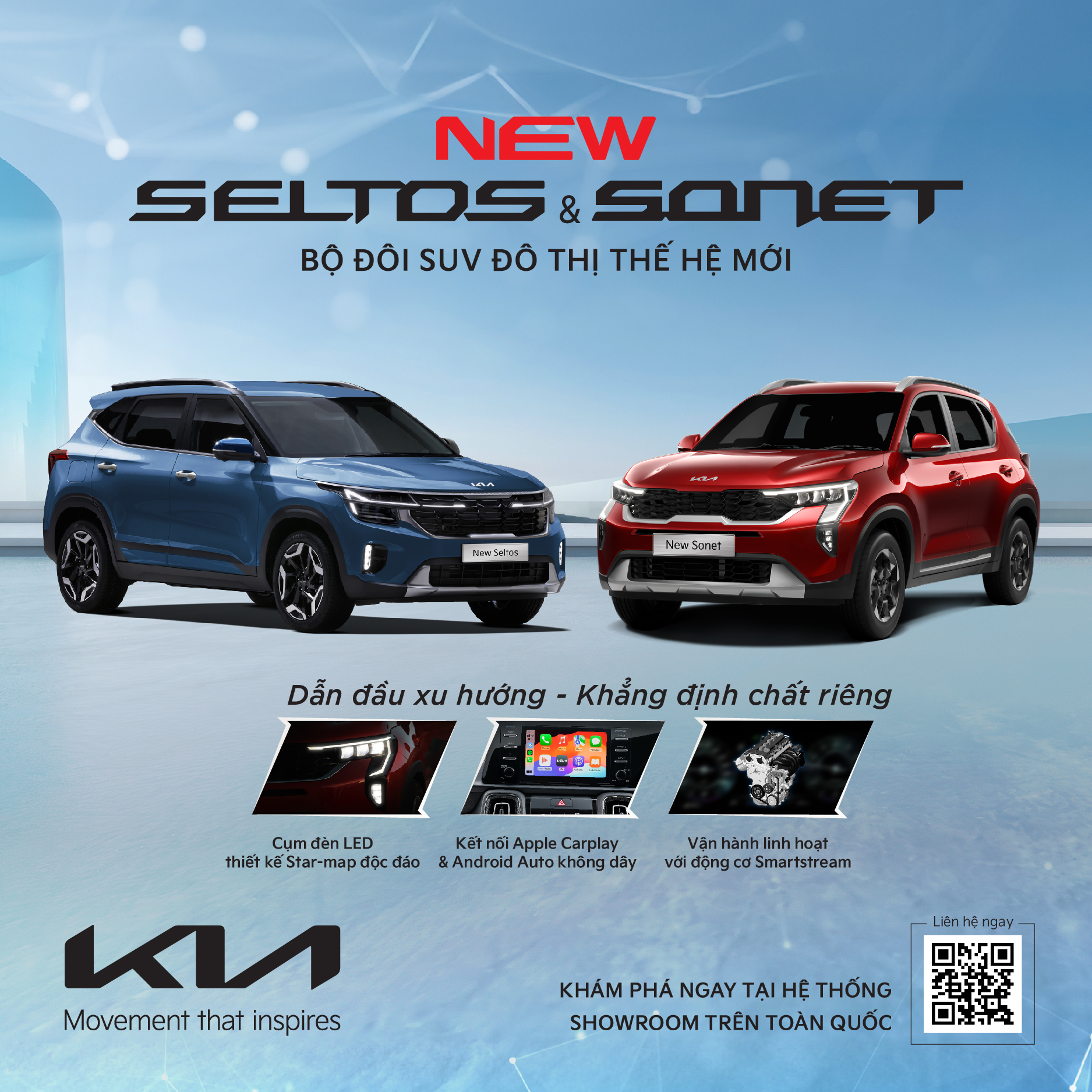 Thaco Auto giới thiệu Kia New Sonet và các phiên bản mới của Kia New Seltos - Bộ đôiI SUV đô thị thế hệ mới của Kia